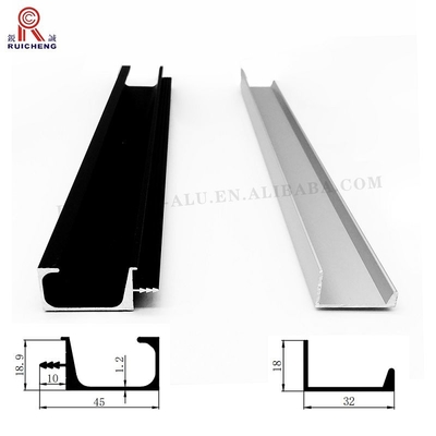 Rush Resistant Aluminium Handle Profile , 1.2mm Thick Kitchen J Profile Handle