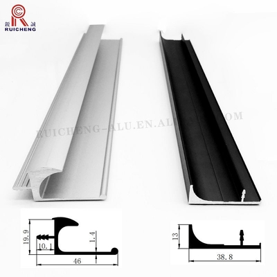 Rush Resistant Aluminium Handle Profile , 1.2mm Thick Kitchen J Profile Handle