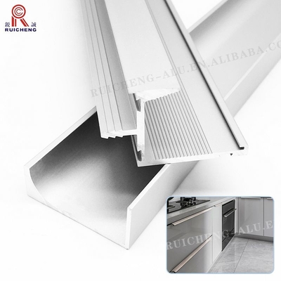 6061 Aluminium Handle Profile , 2500mm PVDF Paint G Type Profile Handle