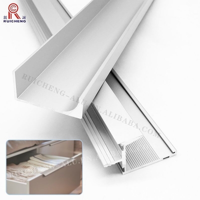6061 Aluminium Handle Profile , 2500mm PVDF Paint G Type Profile Handle