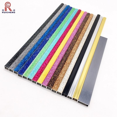 Gold Listello Tile Trim Extruded Aluminium Material For UV Board