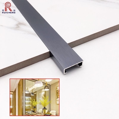 Gold Listello Tile Trim Extruded Aluminium Material For UV Board