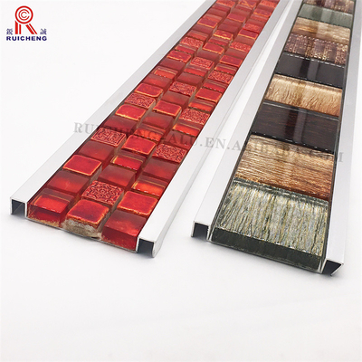Aluminium Listello Tile Trim , Weather Resistance Listello Mosaic Tile Trim