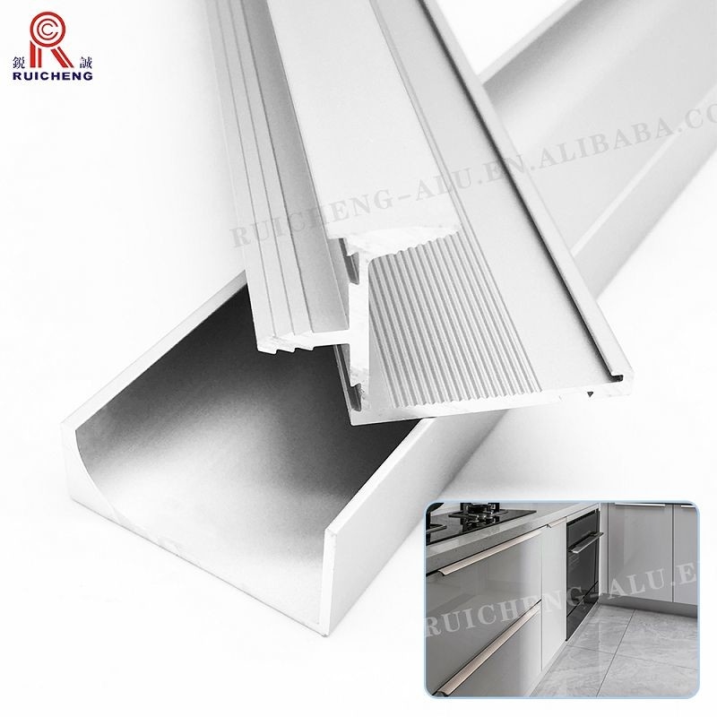 6061 Aluminium Handle Profile , 2500mm PVDF Paint G Type Profile Handle